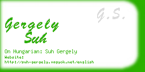 gergely suh business card